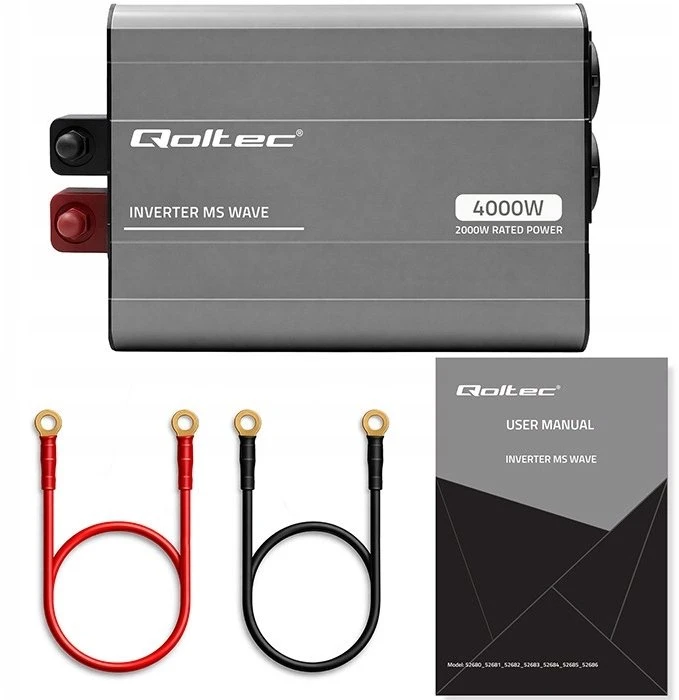 Qoltec MS Wave | 12 V - 230 V | 2000/4000 W | USB
