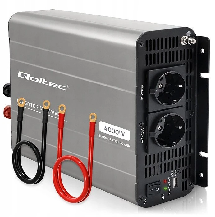 Qoltec MS Wave | 12 V - 230 V | 2000/4000 W | USB