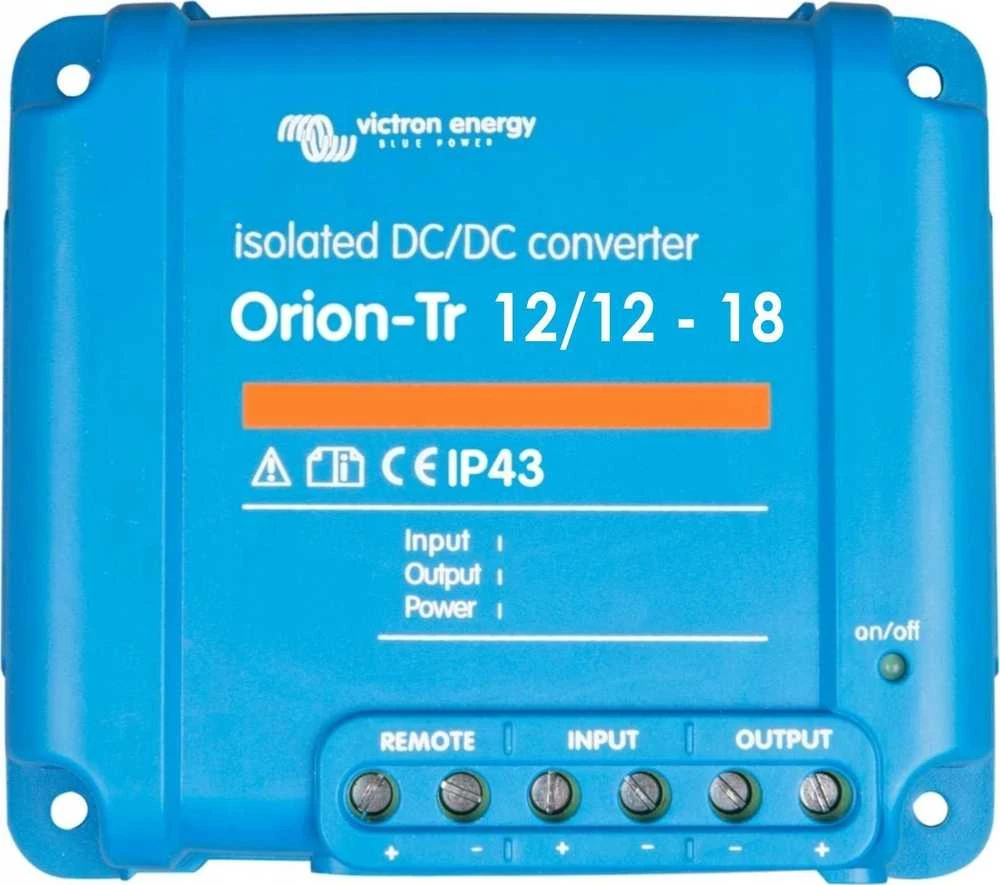 Įtampos keitiklis DC/DC 12V:12V 18A 220W Orion-Tr, galvaniškai izoliuotas, IP43, Victron Energy