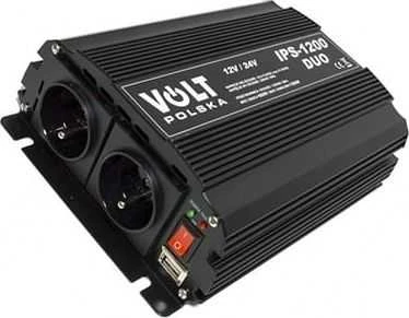 Nvox Įtampos keitiklis voltas ips 1200 duo 12/24/230v (600/1200w) + usb