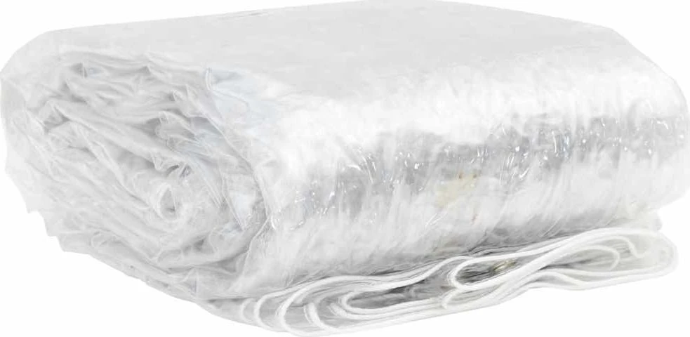 Skaidrus brezentas su ąselėmis 2x12 m PVC
