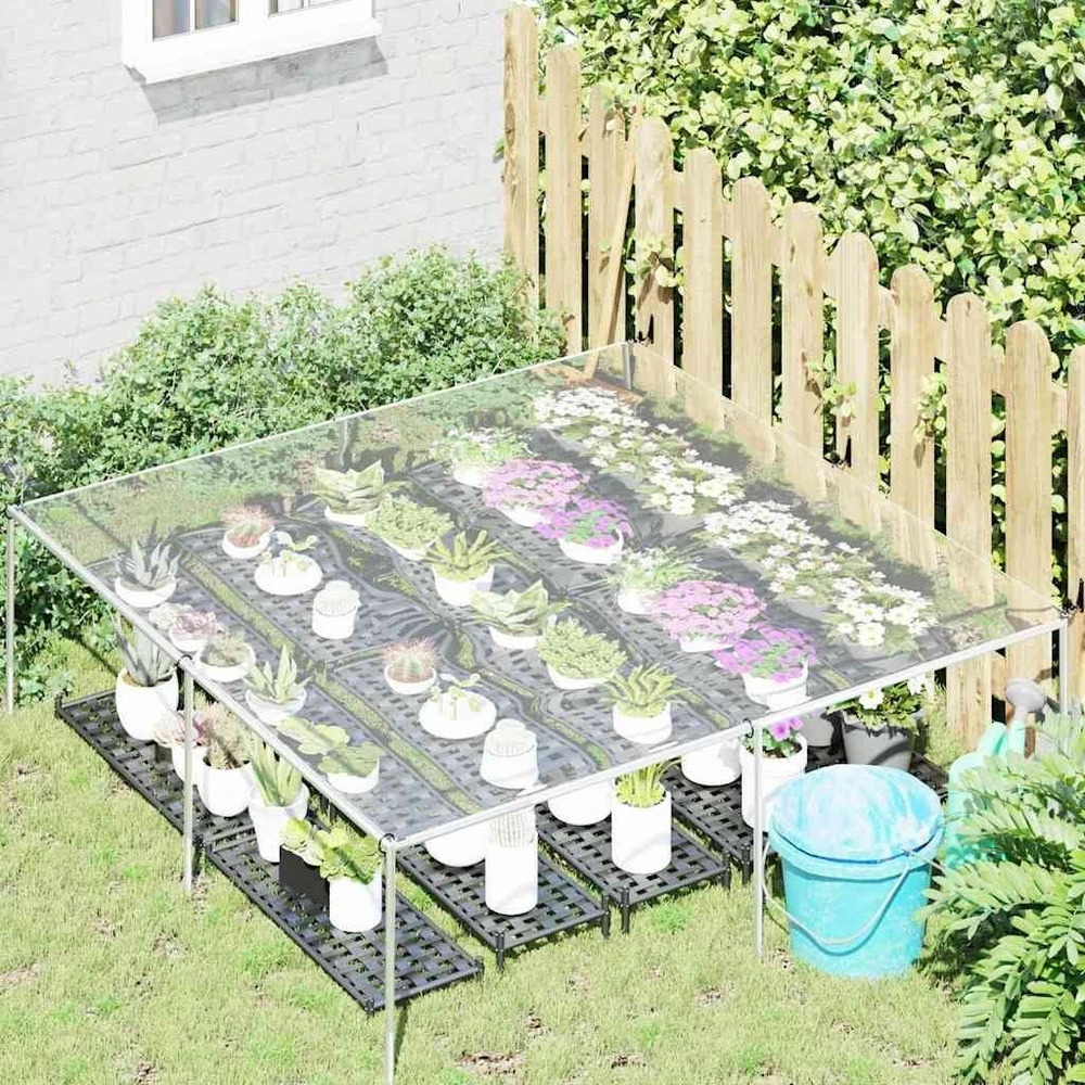 Skaidrus brezentas su kilpelėmis, 2x2 m, PVC