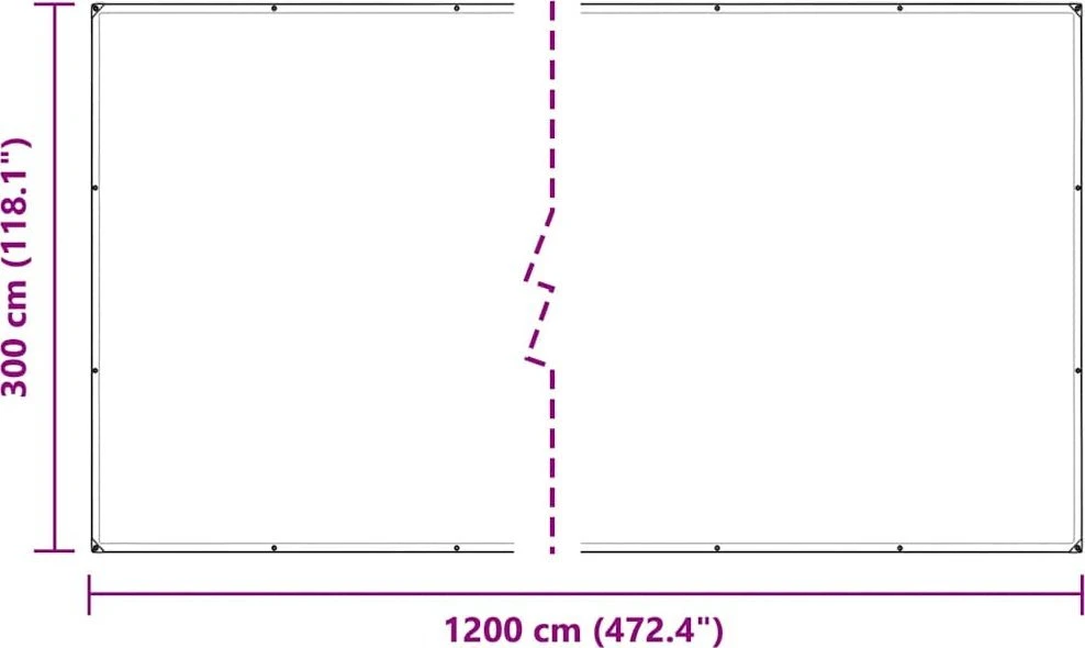 Skaidrus brezentas su kilpomis 3x12 m PVC