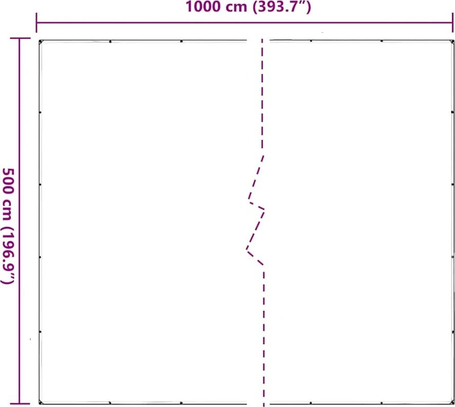 Skaidrus brezentas su ąselėmis 5x10 m PVC