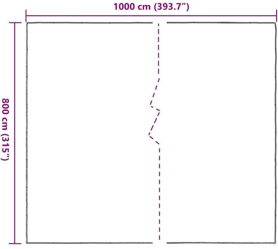 Skaidrus brezentas su ąselėmis 8x10 m polietilenas