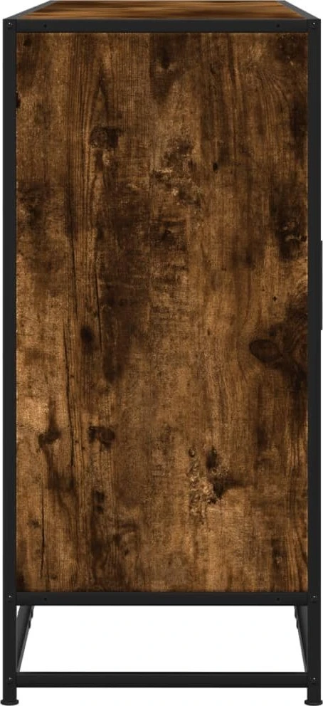 Šoninė spintelė, dūminio ąžuolo, 134x35x76cm, apdirbta mediena