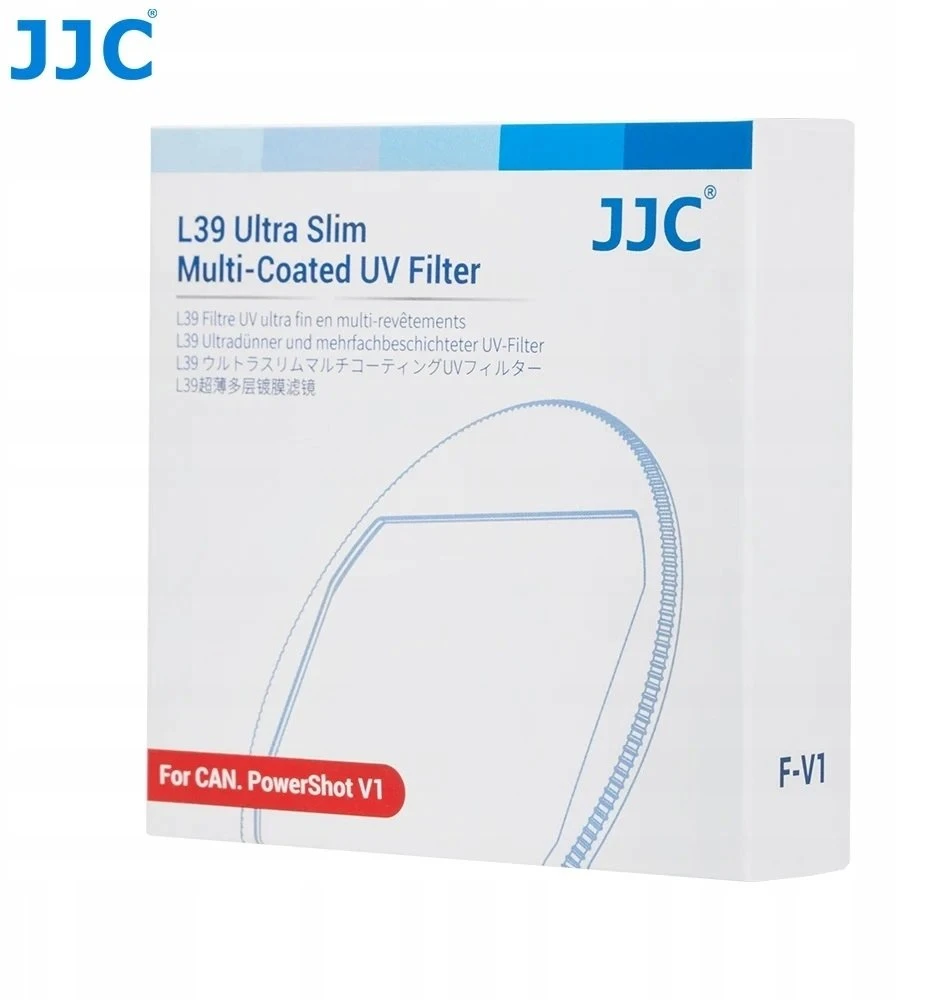 Kameros filtras - JJC F V1 L39 Ultra Slim Multi Coated UV filtras Canon PowerShot V1