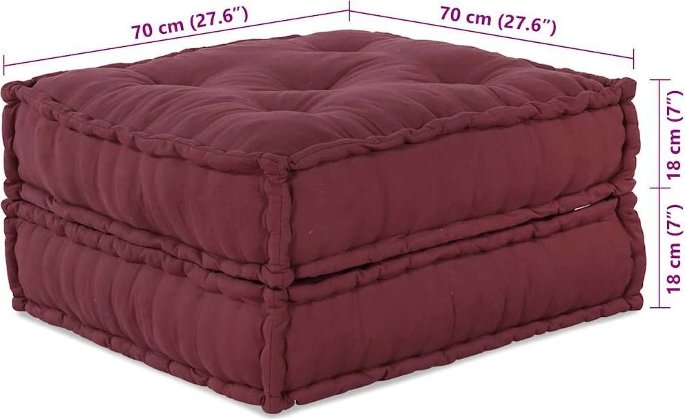 Modulinė sofa, kaštoninė, 70x70x36, audinys