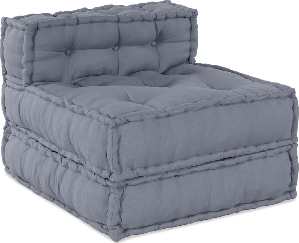Modulinė sofa Audinys Pilka 210 x 140 x 56 cm
