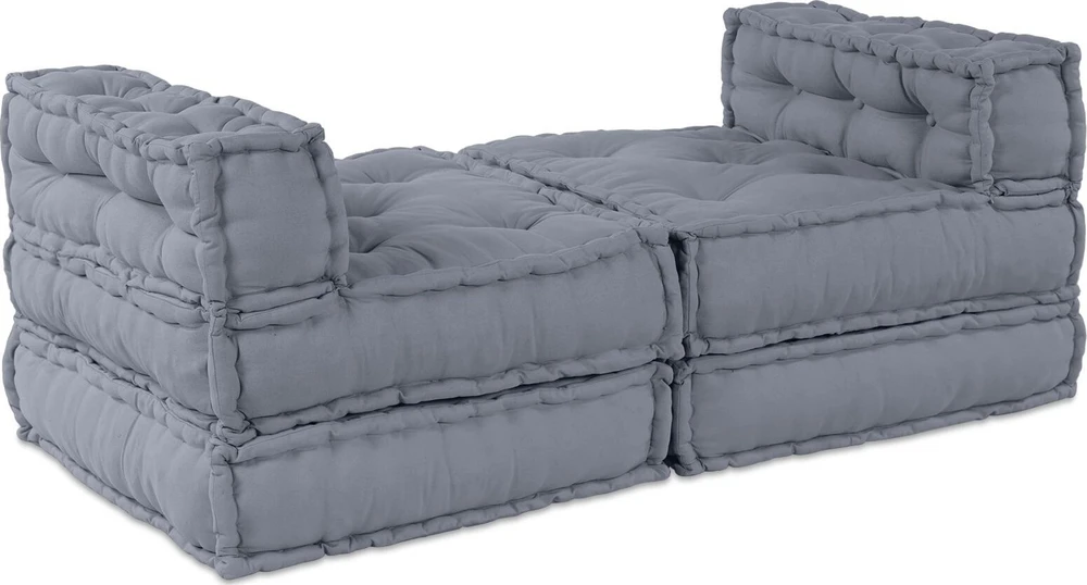 Modulinė sofa Audinys Pilka 210 x 140 x 56 cm
