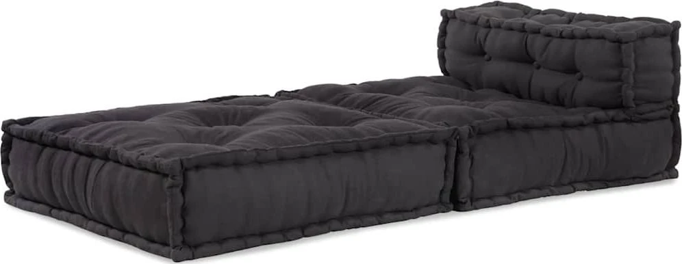 Modulinė sofa, antracito spalvos, 70x70x54 cm, audinys