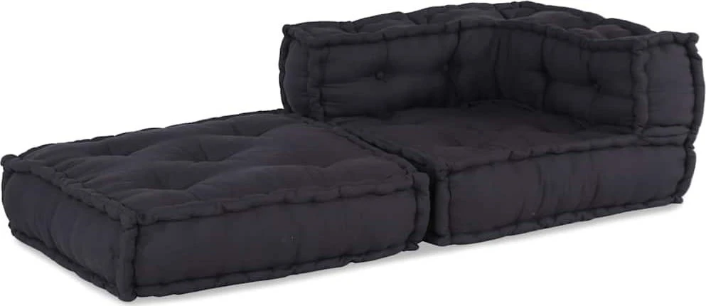 Modulinė sofa, antracito spalvos, 70x70x54 cm, audinys