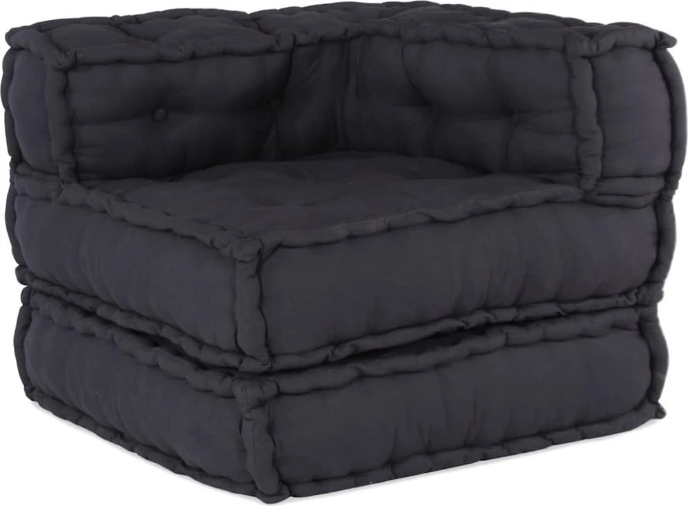 Modulinė sofa, antracito spalvos, 70x70x54 cm, audinys