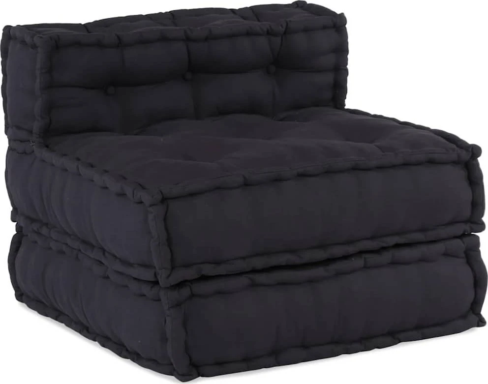 Modulinė sofa, antracito spalvos, 70x70x54 cm, audinys