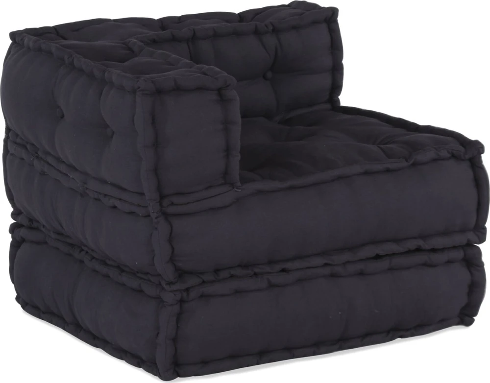 Modulinė sofa 2 vnt. Audinys Antracito 140 x 70 x 56 cm