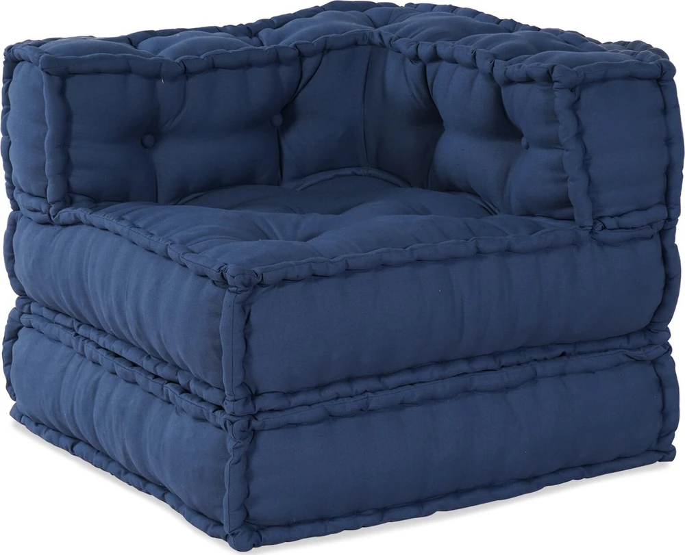 Modulinė sofa 2 vnt. Audinys Indigo 140 x 70 x 56 cm