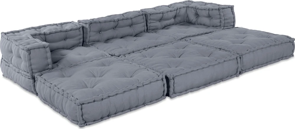 Modulinė sofa 3 pcs Pilka audinys