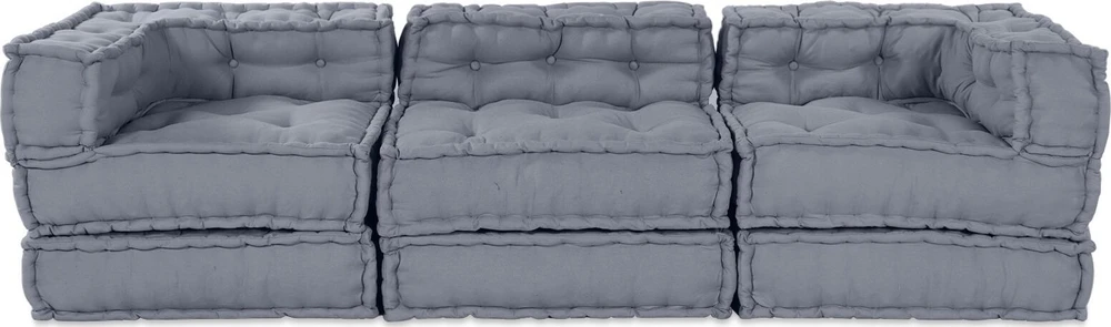 Modulinė sofa 3 pcs Pilka audinys