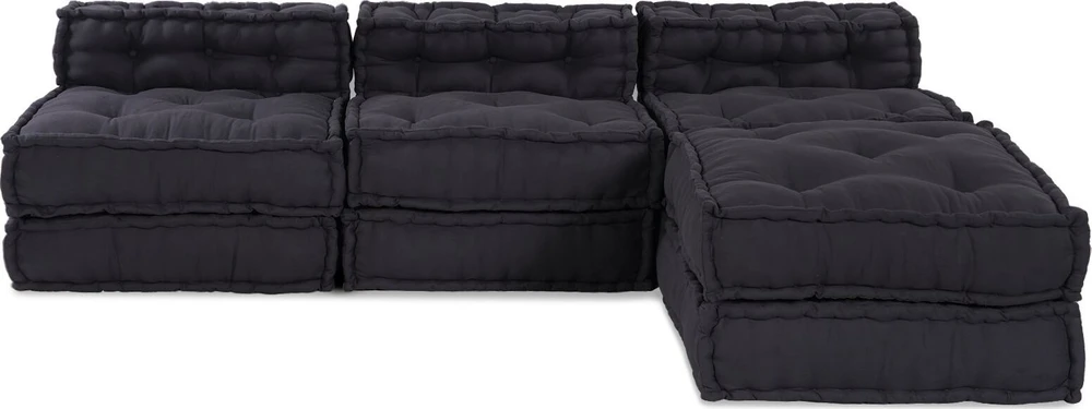 Modulinė sofa 4 pcs Antracitas audinys
