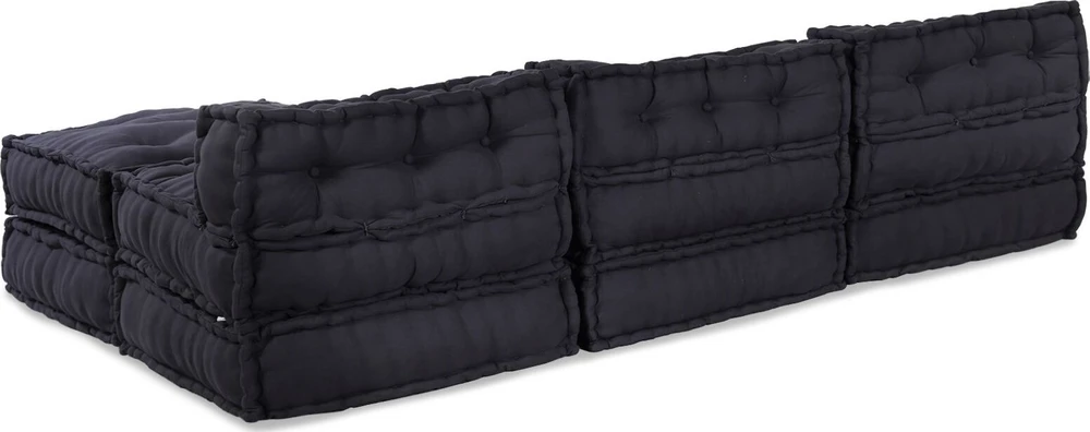 Modulinė sofa 4 pcs Antracitas audinys