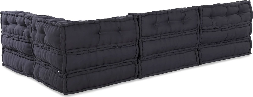 Modulinė sofa 4 pcs Antracitas audinys