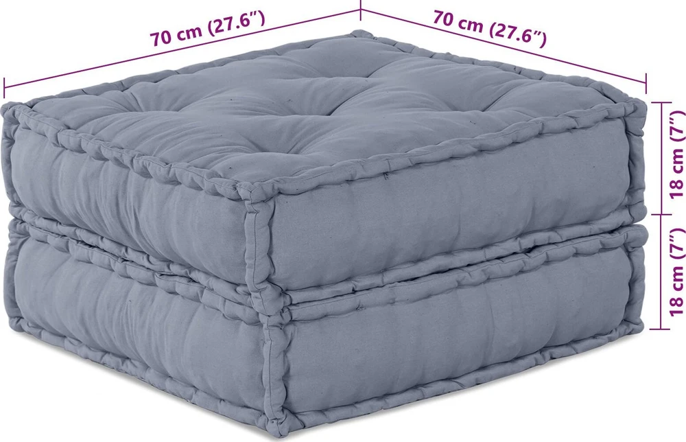 Modulinė sofa Audinys Pilka 70 x 70 x 36 cm