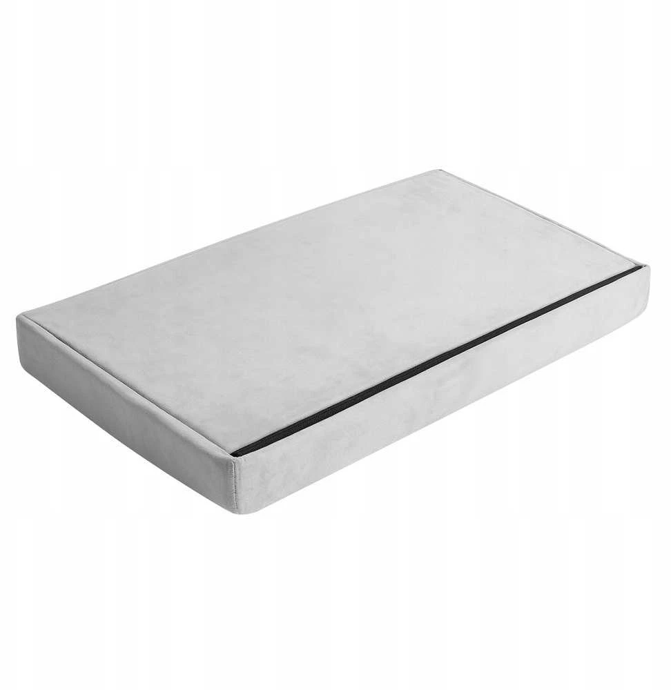 Pilkas aksominis pufas 60x30x30 cm Ruhhy 25994