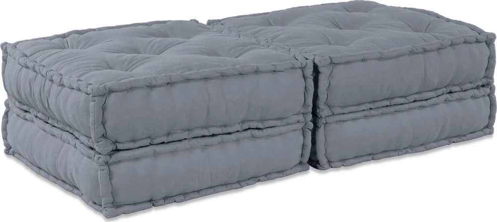 Modulinė sofa 2 pcs Pilka 140 x 70 x 36 cm audinys