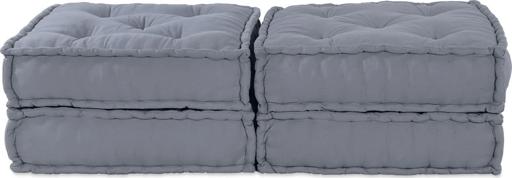 Modulinė sofa 2 pcs Pilka 140 x 70 x 36 cm audinys