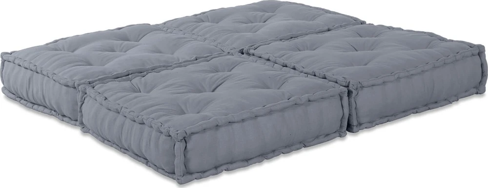 Modulinė sofa 2 pcs Pilka 140 x 70 x 36 cm audinys