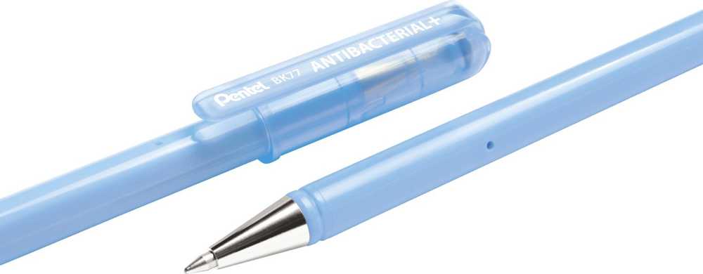 Pentel Bk77 rašiklis su dangteliu, 0.7 mm, juodas
