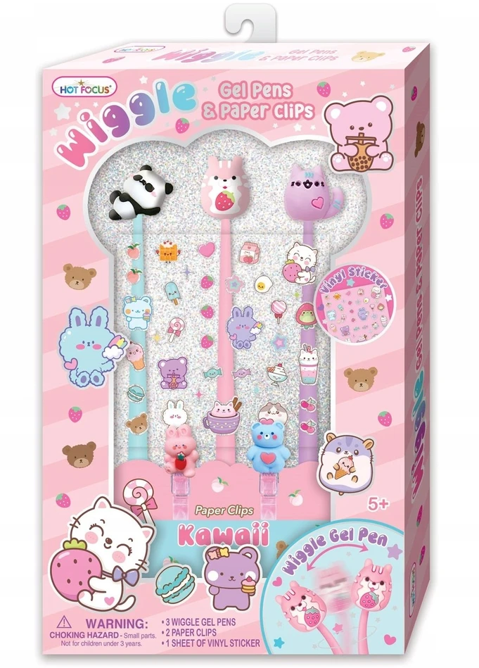 Pulio HOT FOCUS giętkie długopisy żelowe Kawaii 81397