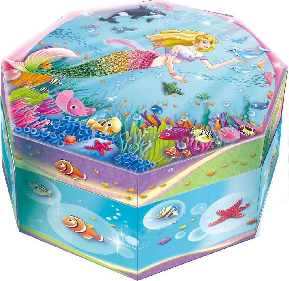 Pulio Pecoware aštuonkampė muzikinė dėžutė - undinė