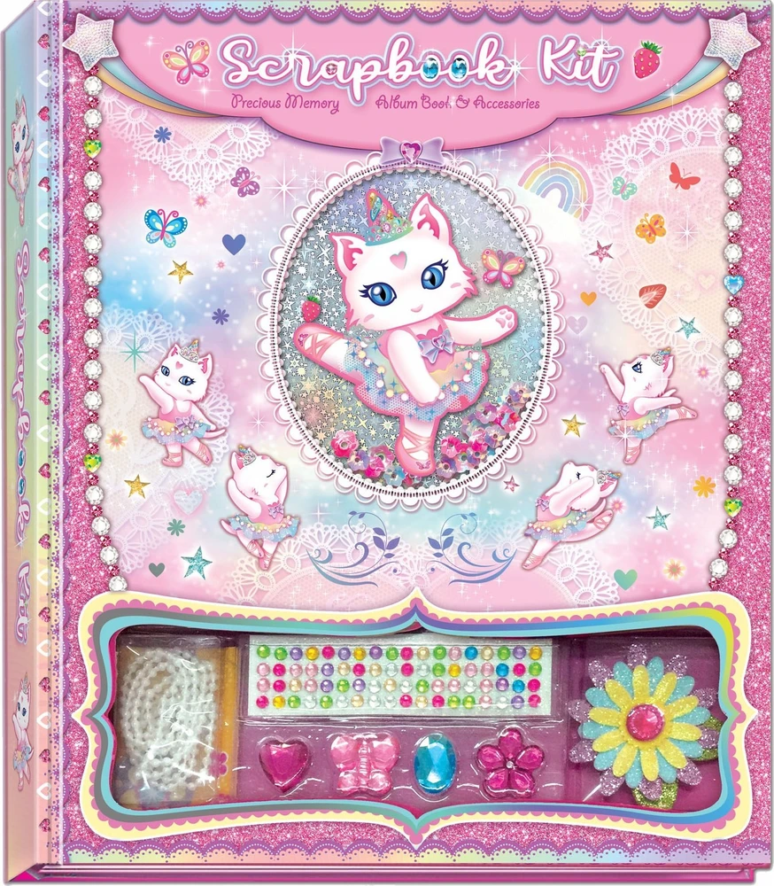 Pulio Scrapbook Pecoware dekoravimo rinkinys - Cat balerina