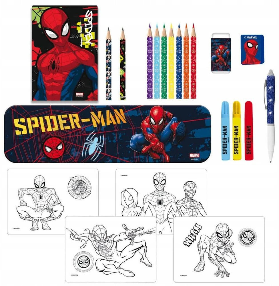 Pulio Diakakis Spiderman pieštukinė su spalvinimo knygele