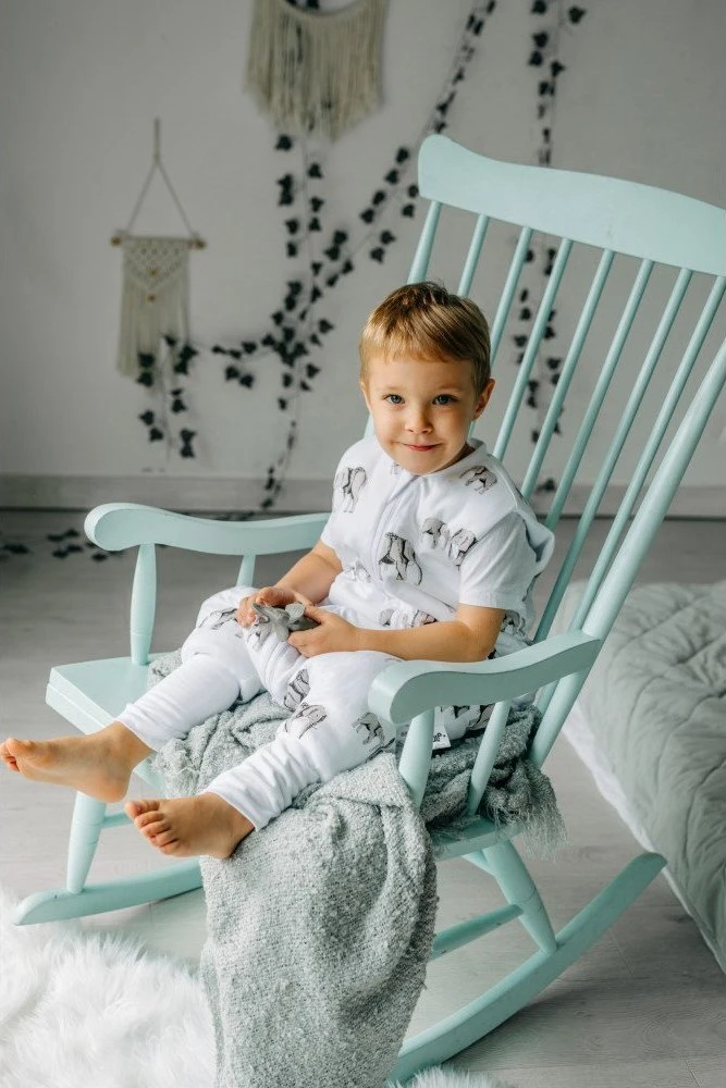 PULP BAMBOO Baby miegmaišis su 2 TOG kojelėmis - Dideli drambliai - nuo 2l iki 4l