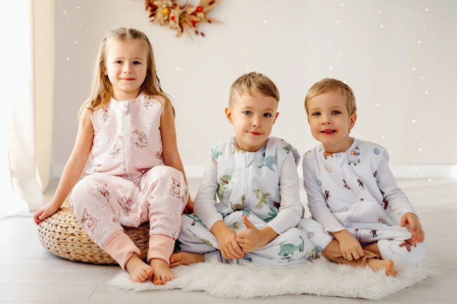 PULP BAMBOO Izoliuotas miegmaišis vaikams su kojelėmis - TOG 1.75 nuo 3 iki 5 metų - MICE