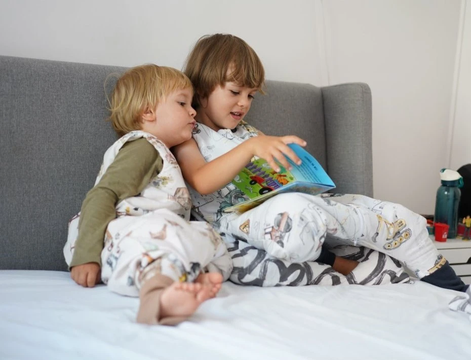 Pulp Bamboo PLŪŠINĖS BAMBUKAS Visą sezoną miegmaišis su kojelėmis vaikams nuo 2,5 iki 5 metų Farma