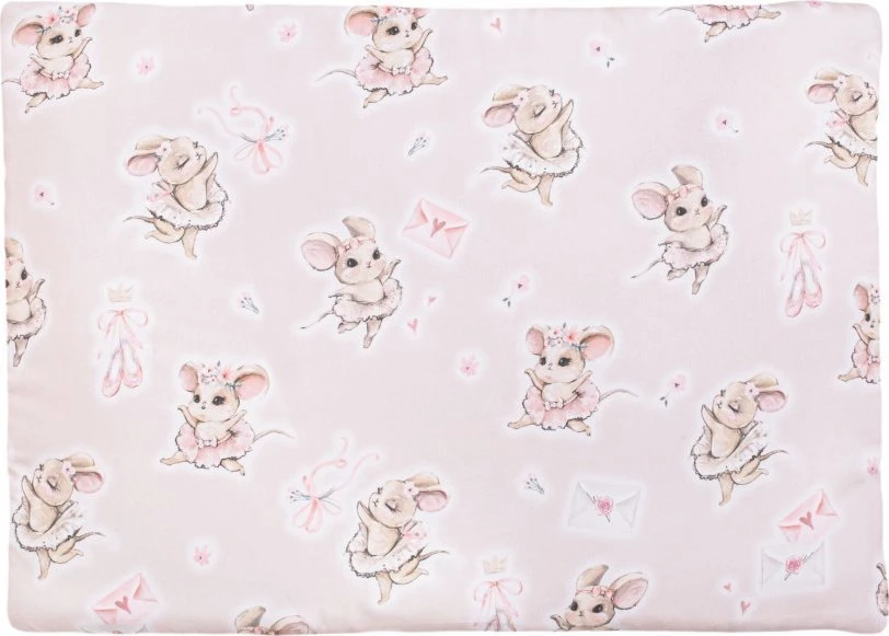 PULP BAMBOO Satin medvilnės patalynės komplektas 100x135cm - Pelės