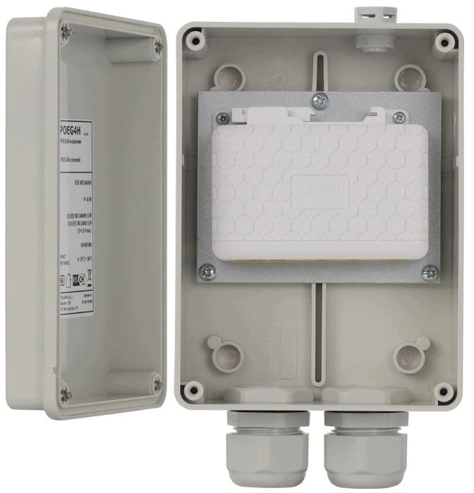 Pulsar Extender ETHERNET+PoE hermetiškoje dėžėje (EXT-POEG4H)