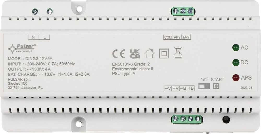 BUFERINIS IMPULSINIS MAITINIMO ADAPTERIS DING2-12V5A PULSAR