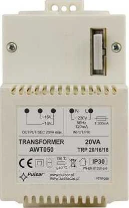 Pulsar Transformatorius PULSAR AWT050 TRP 20VA/16V/18V