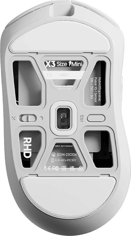 Pulsar X3 Mini Wireless Baltas (Balta) Belaidė Žaidimų Pelė