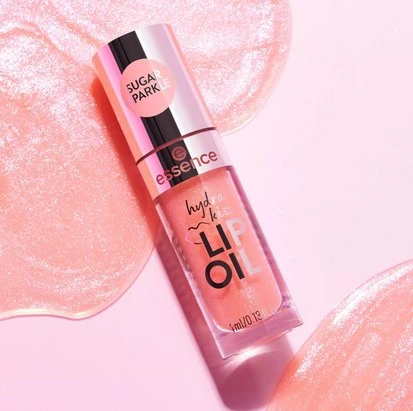 „Essence Cosmetics Hydra Kiss“ lūpų aliejus „Aceite De Labios“ (10 vnt.) su cukraus blizgučiais, 4 ml