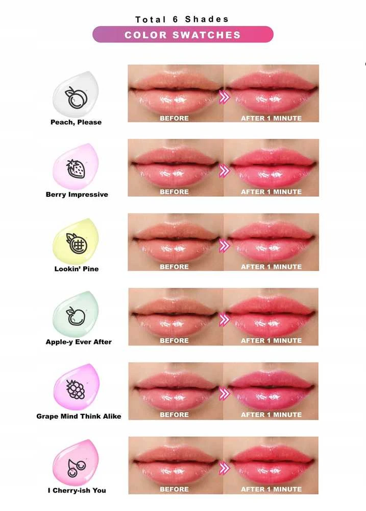 J.cat Beauty Jcat Lip Spect Colorswitch Lipoil uogų spalvos