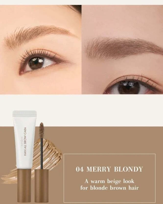 Rom&nd Han All Brow Cara 04 Merry Skirtas šviesiems plaukams, 9 g