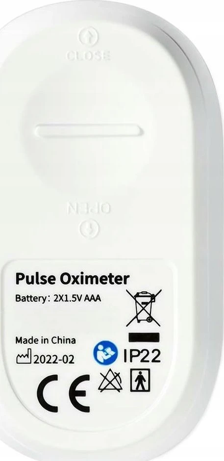 Pulsoksymetr Nedis BTHOX10WT pulsoksymetr Baltas