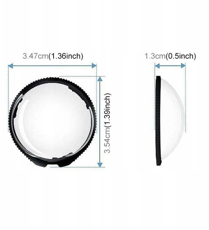 „Puluz“ apsauginių dangtelių rinkinys 2x apsauga objektyvo stiklui Insta360 X5 / PU749T