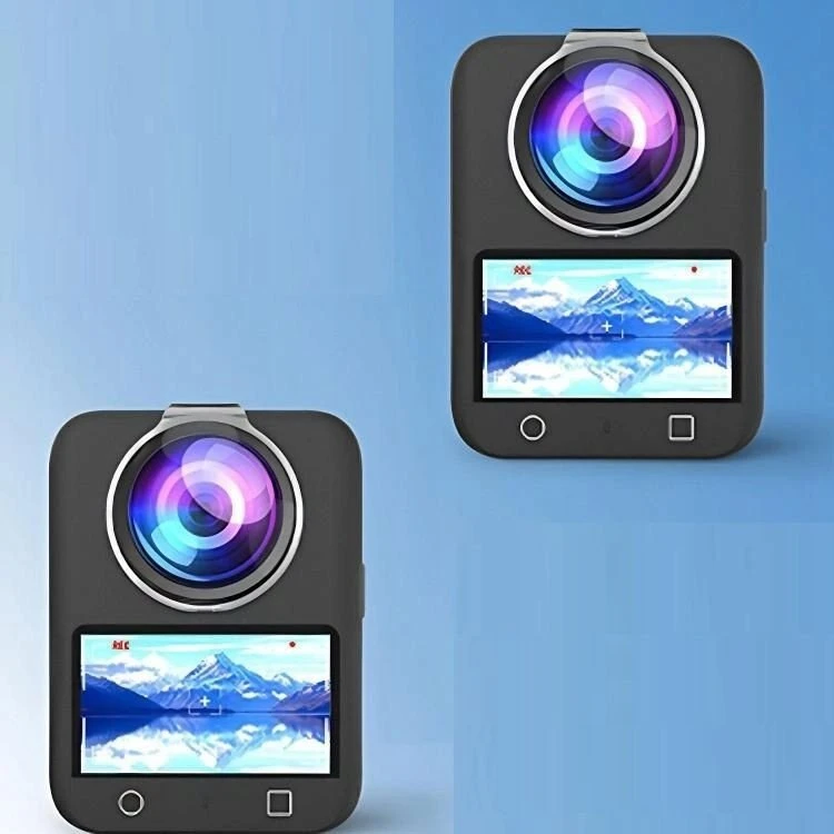 Puluz Apsauginių gaubtų rinkinys 2x Apsauginis PC objektyvo gaubtas Objektyvams DJI Osmo 360 / PU777T