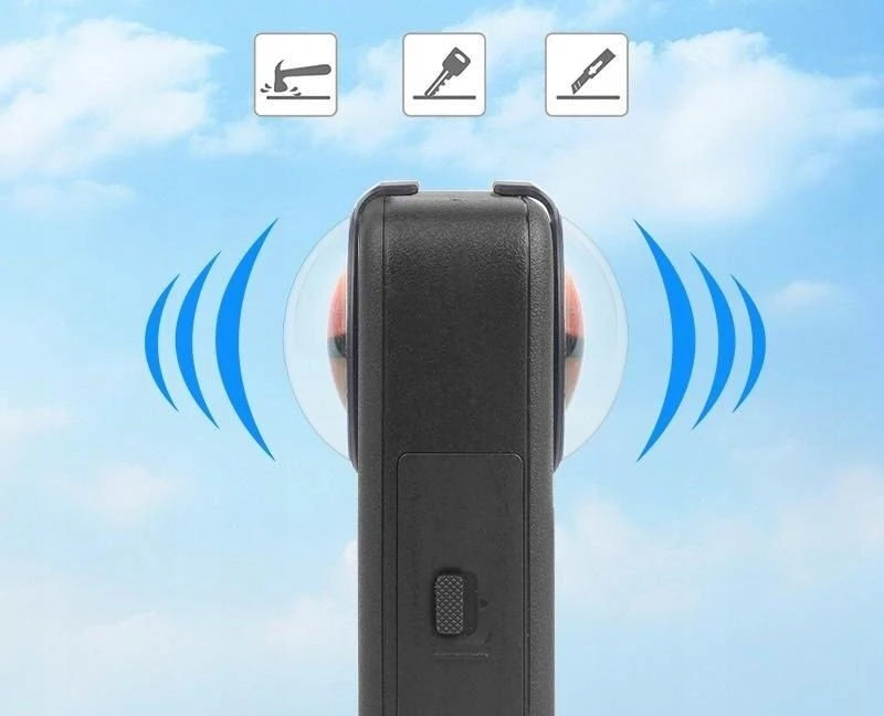 Puluz 2 objektyvų apsauginių dangtelių rinkinys, skirtas DJI Osmo 360 / Pu791b